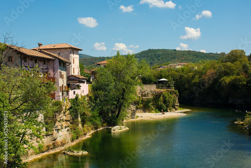 The Natisone River near the village of Cividale del Friuli in Udine Province  Friuli-Venezia Giulia  north east Italy 