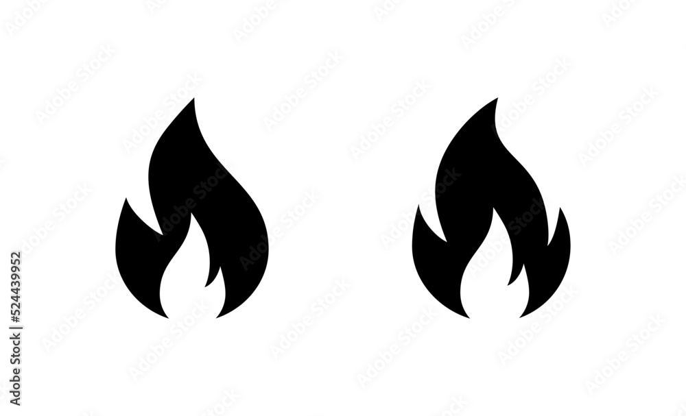 Fire icon vector. fire sign and symbol Fire icon vector. fire sign and symbol