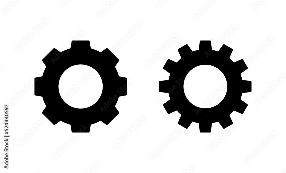 Setting icon vector. Cog sign and symbol. Gear Sign Setting icon vector. Cog sign and symbol. Gear Sign