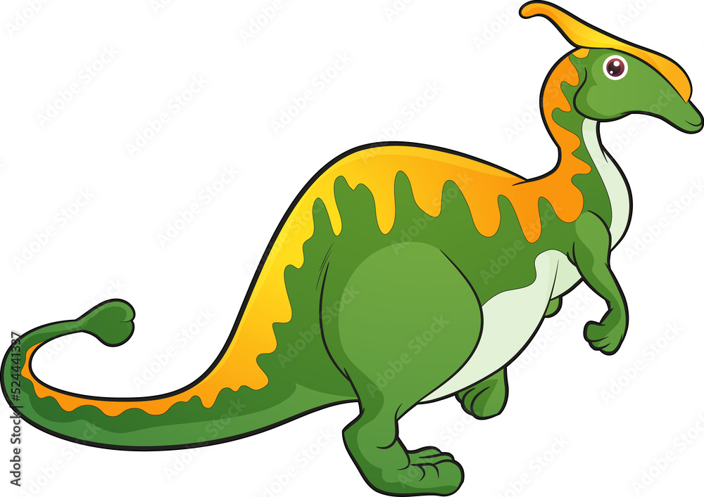 Fototapeta premium funny cartoon dinosaurs for kids cute dinosaurs. T-rex, diplodocus, triceratops cartoon style
