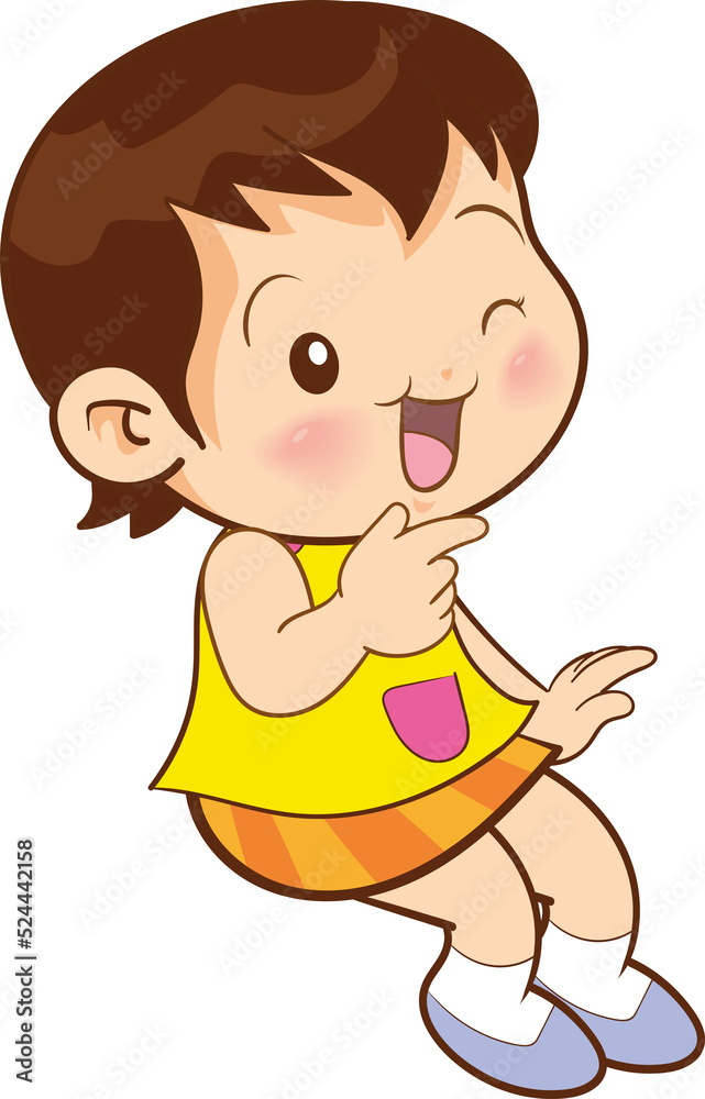 cute little children or kids cartoon character cute little children or kids cartoon character