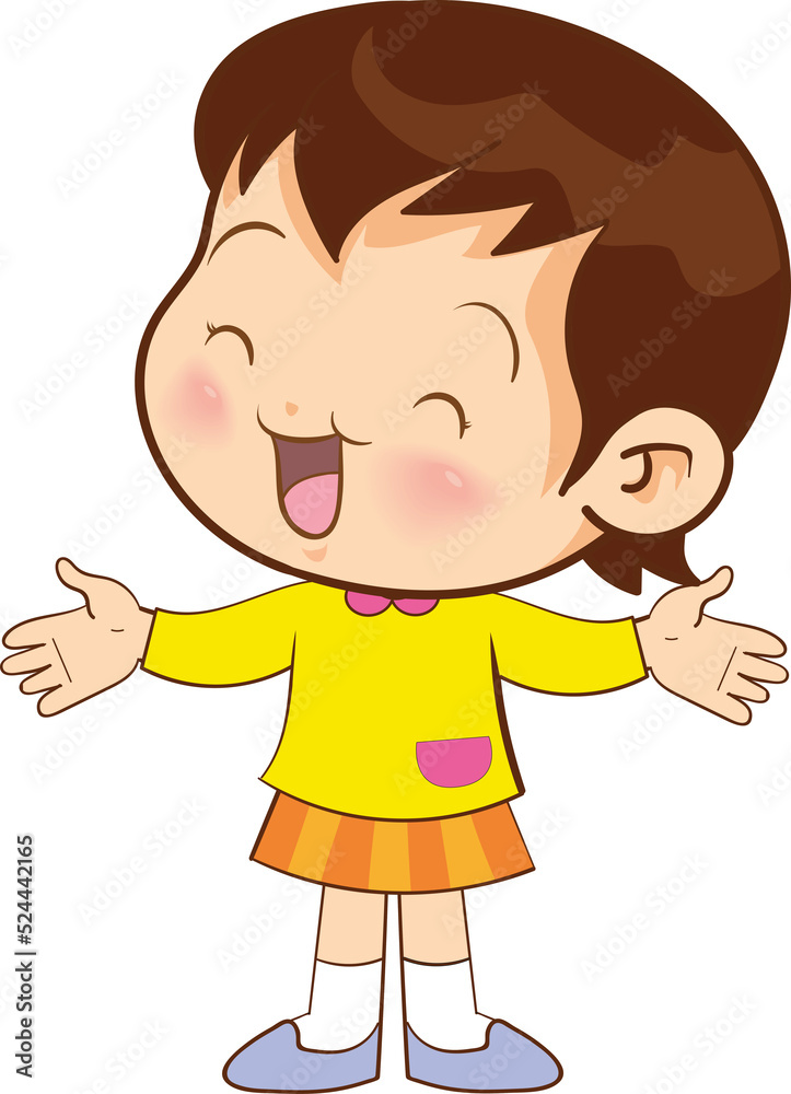 cute little children or kids cartoon character cute little children or kids cartoon character