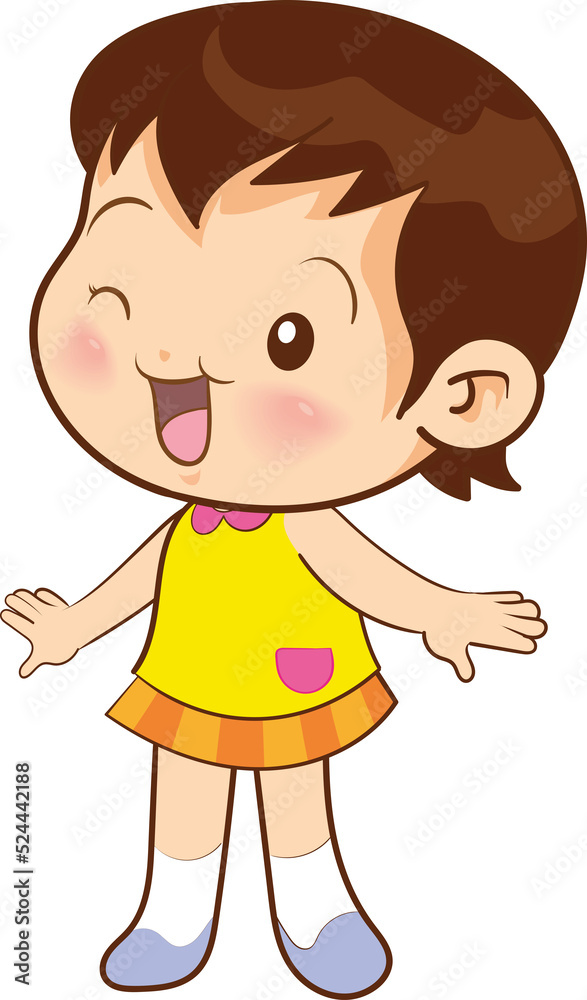 cute little children or kids cartoon character cute little children or kids cartoon character