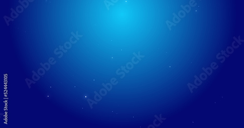 Image of snowflakes falling on blue background