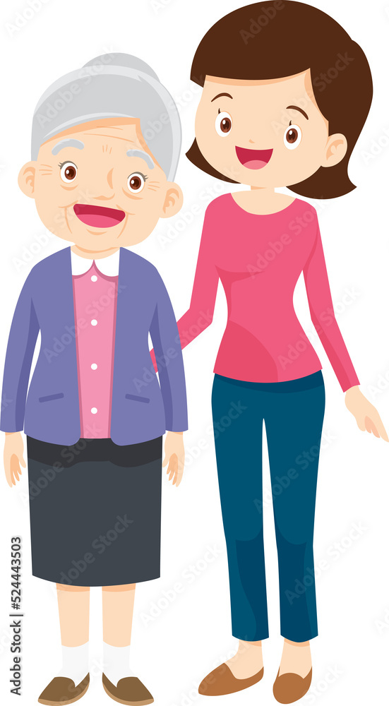 Cute Family together. Group of people standing. Little boy, teenager girl, woman, man, old man, senior woman,Father, mother, sister, brother, grandfather Cute Family together. Group of people standing. Little boy, teenager girl, woman, man, old man, senior woman,Father, mother, sister, brother, grandfather