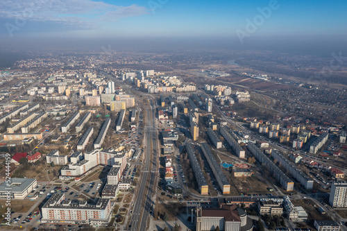Drone photo of Stalowa Wola city in Subcarpathia Province of Poland © Fotokon