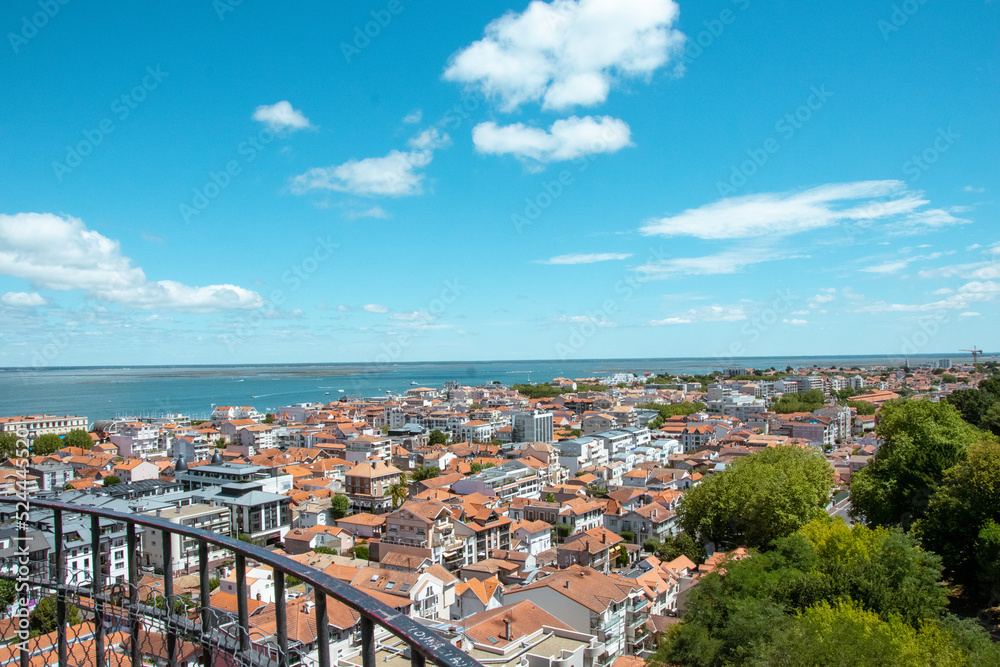 panorama of the city of Arcachon, France
