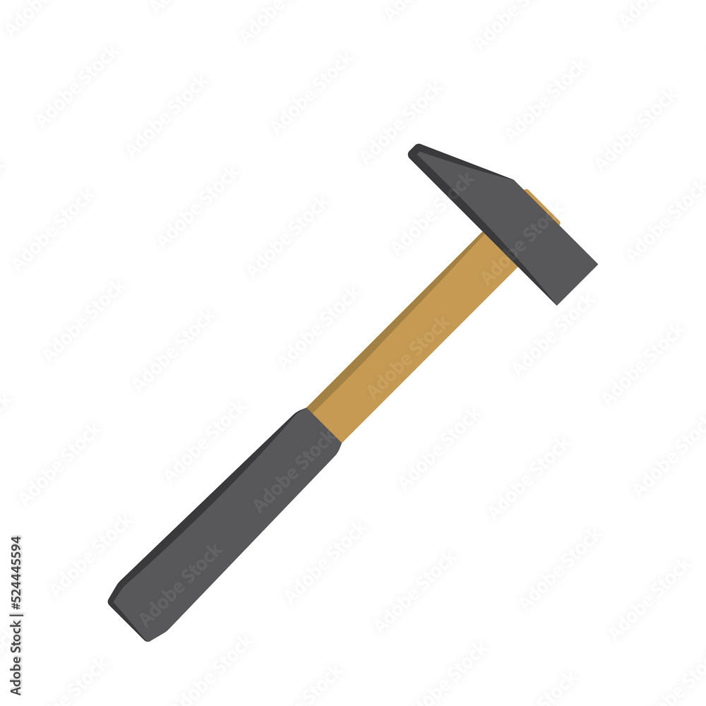 CONSTRUCTION TOOLS HAMMER Icon Symbol CONSTRUCTION TOOLS HAMMER Icon Symbol