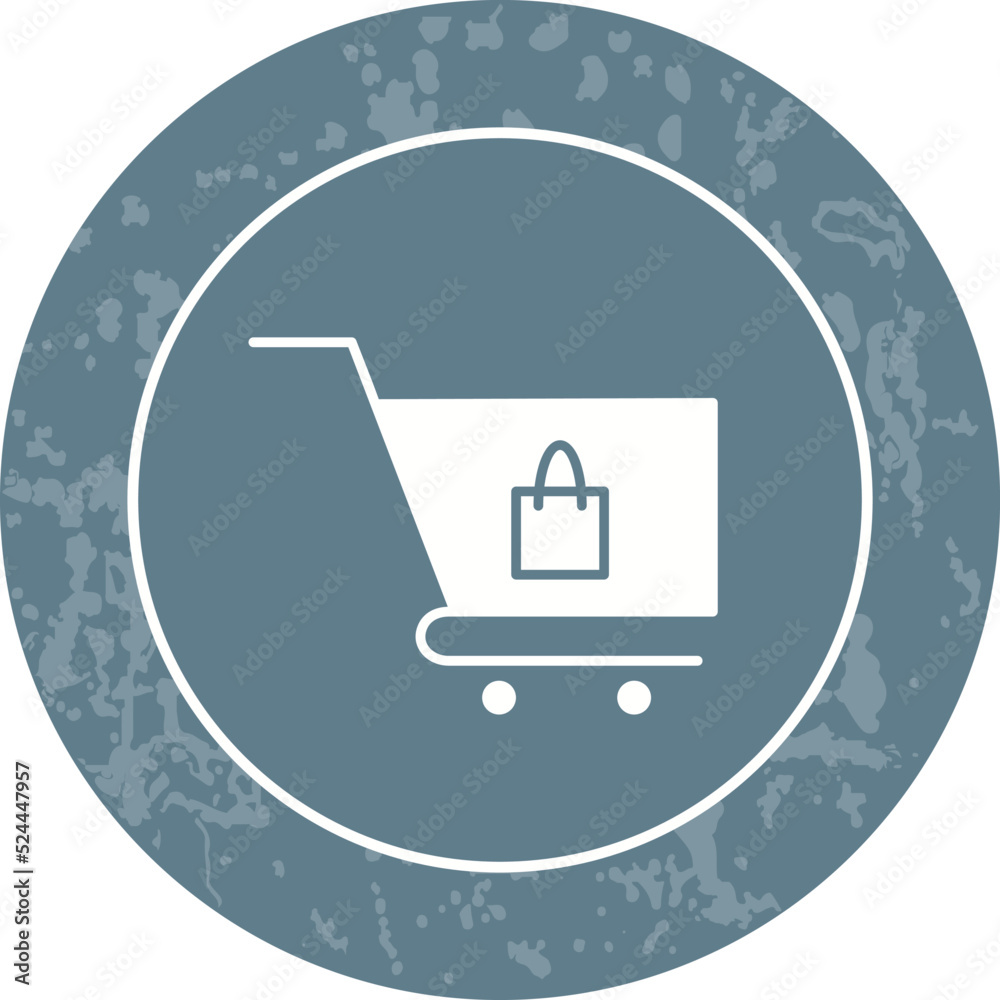 Fototapeta premium Unique Cart Vector Icon
