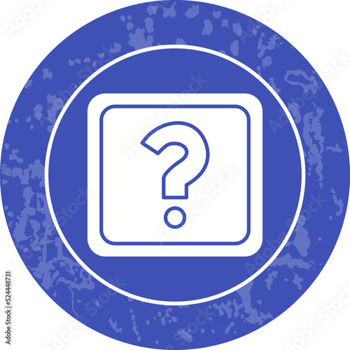 Unique Question Mark Vector Icon