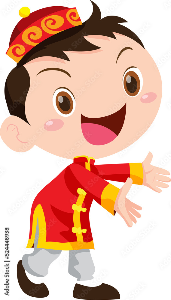 cute kids character in chinese traditional style cute kids character in chinese traditional style