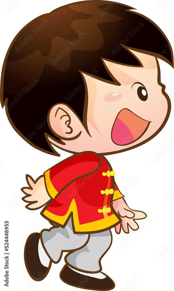 cute kids character in chinese traditional style cute kids character in chinese traditional style