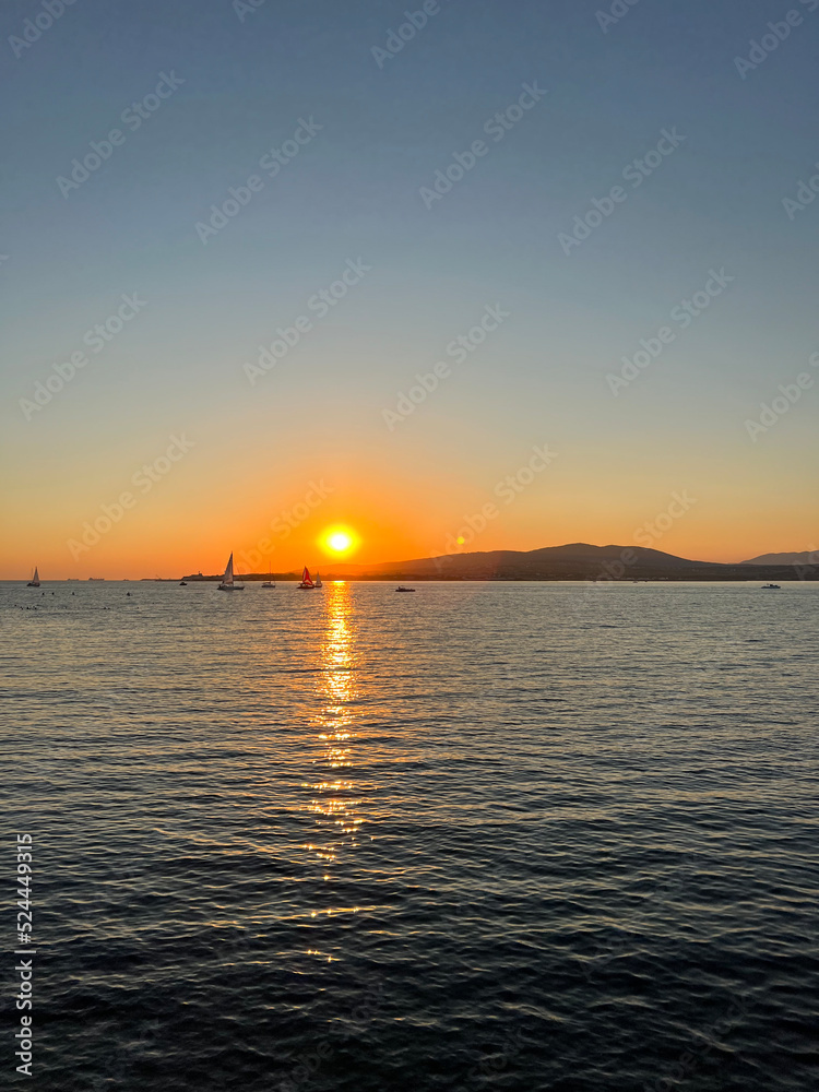 Sunset on a beach