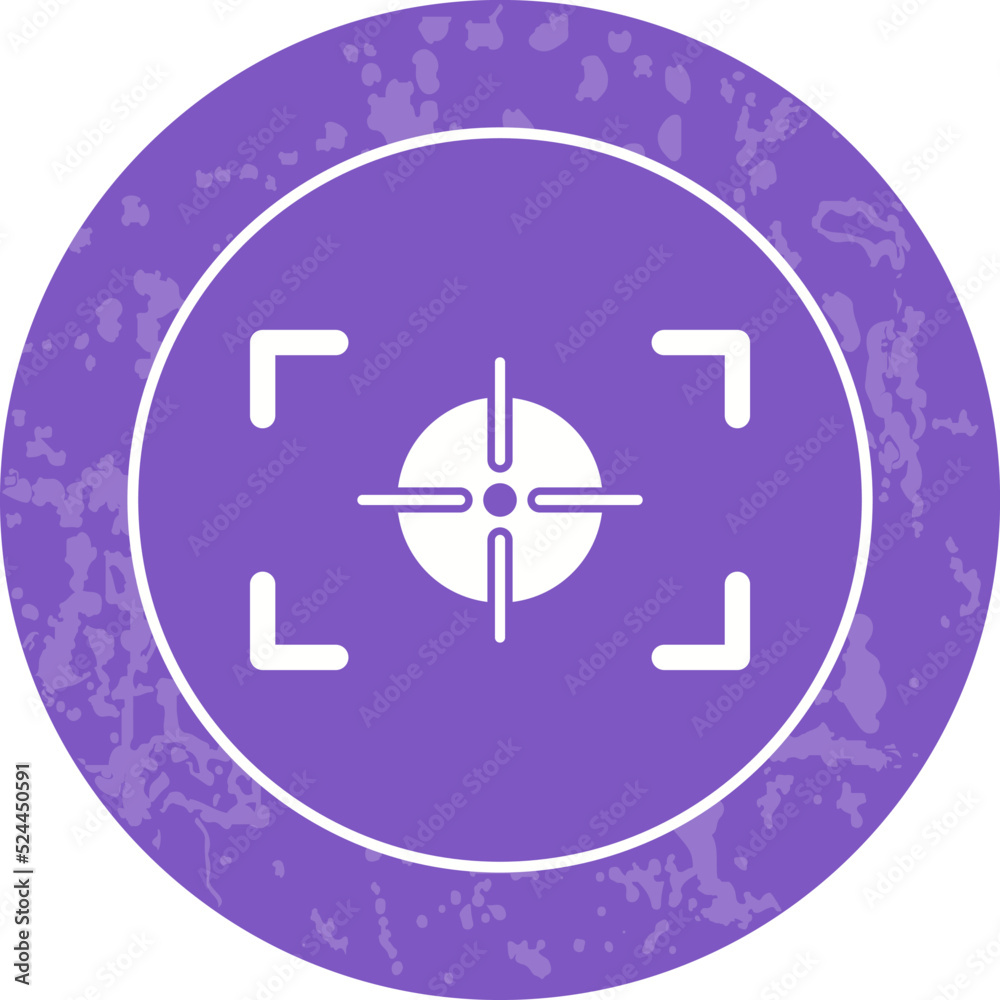 Unique Focus Horizontal Vector Icon Unique Focus Horizontal Vector Icon