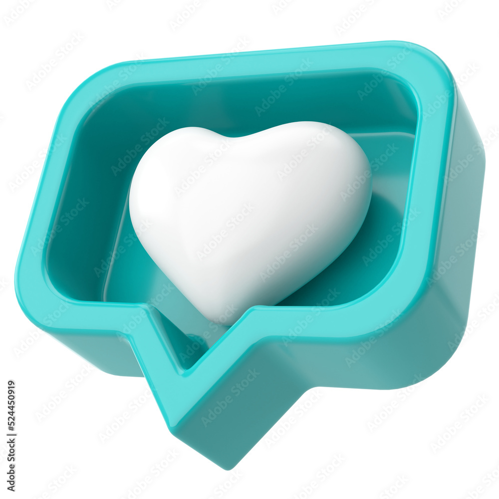 3D like icon. 3D icon. 3D illustration. 3D like icon. 3D icon. 3D illustration.
