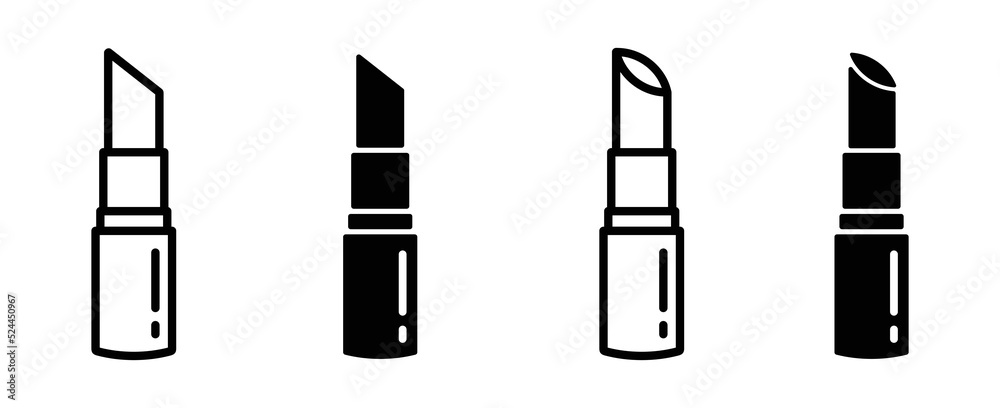 Lipstick set icon vector illustration - obrazy, fototapety, plakaty 