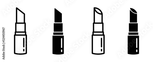 Lipstick set icon vector illustration photo