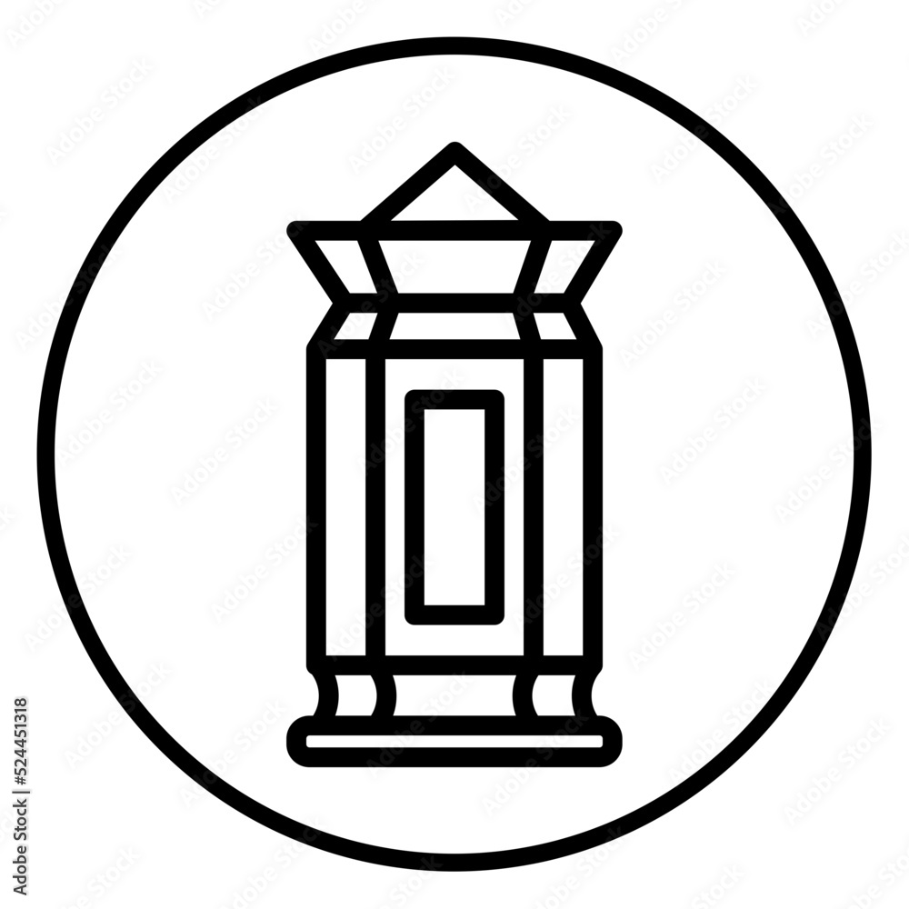 Fototapeta premium lantern icon