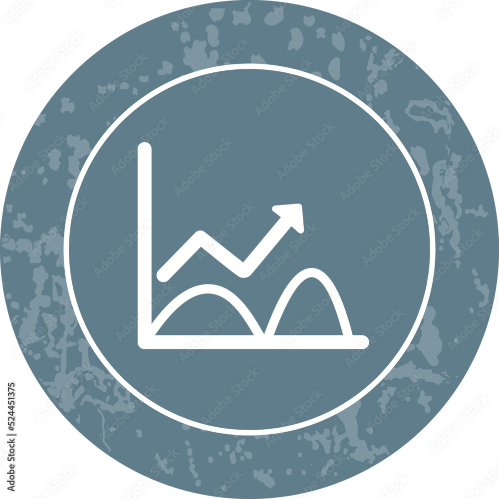 Trend in Graph Vector Icon Trend in Graph Vector Icon