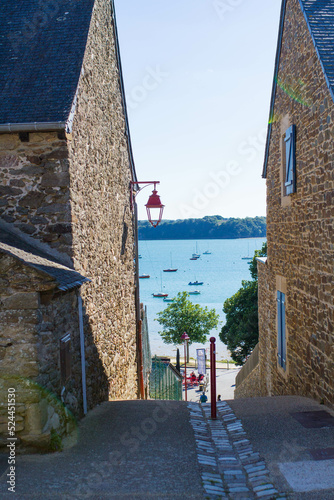 Views of saint suliac in the french brittany
