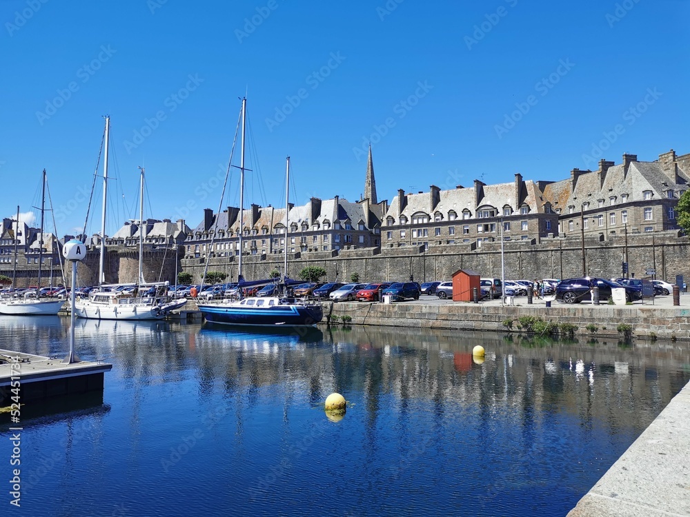 Views of saint malo in French Brittany