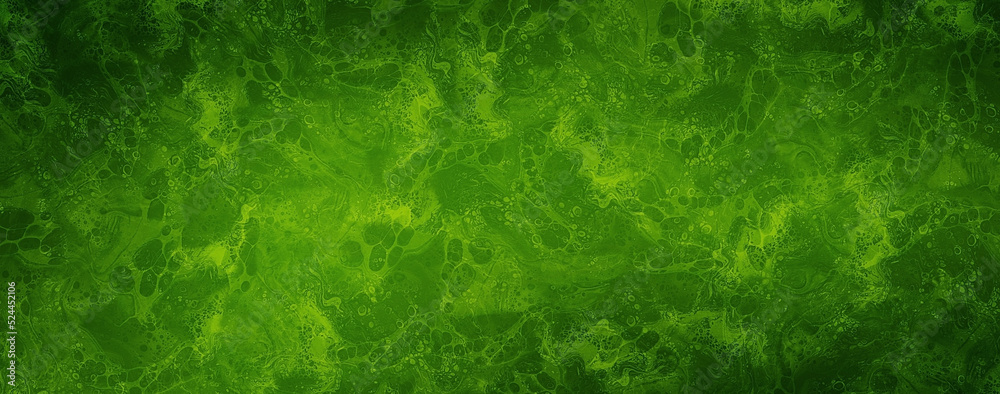 Magical Contemporary Art Modern Deep Green Texture Background