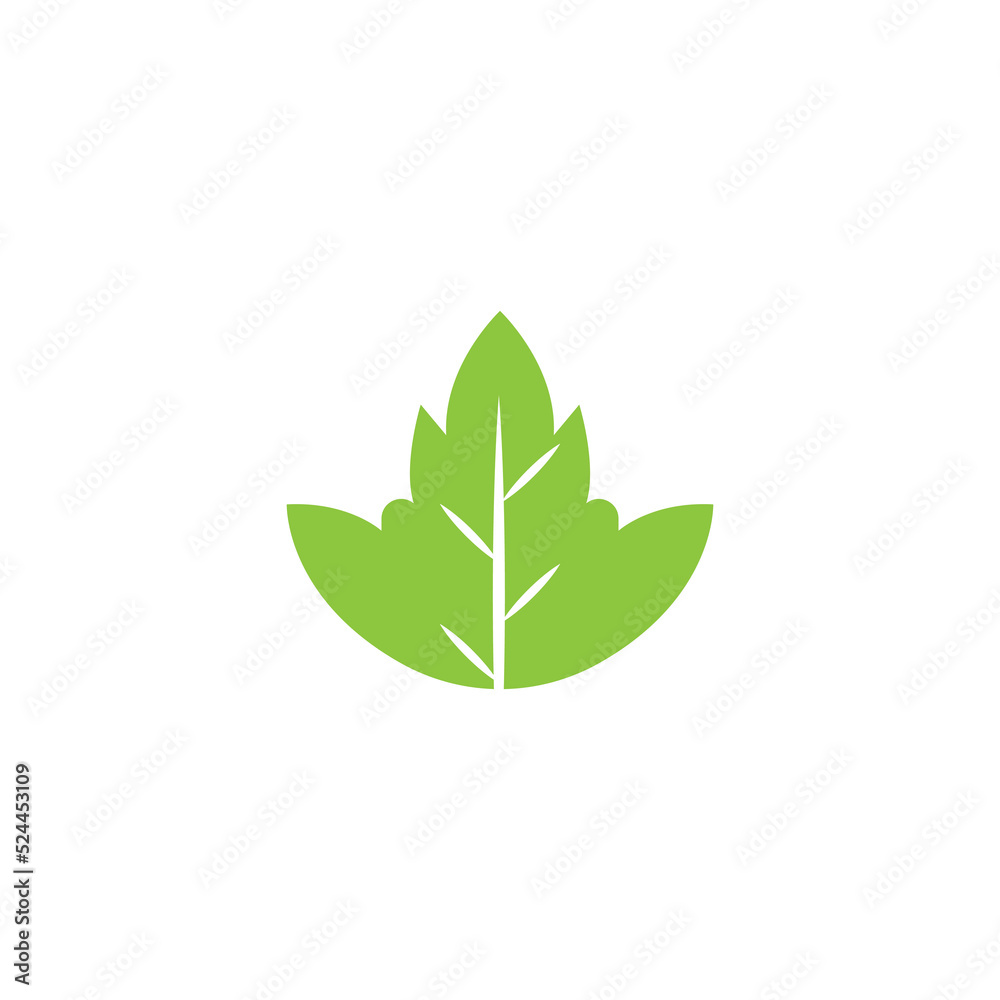 Naklejka premium Logos of green Tree leaf ecology nature element vector