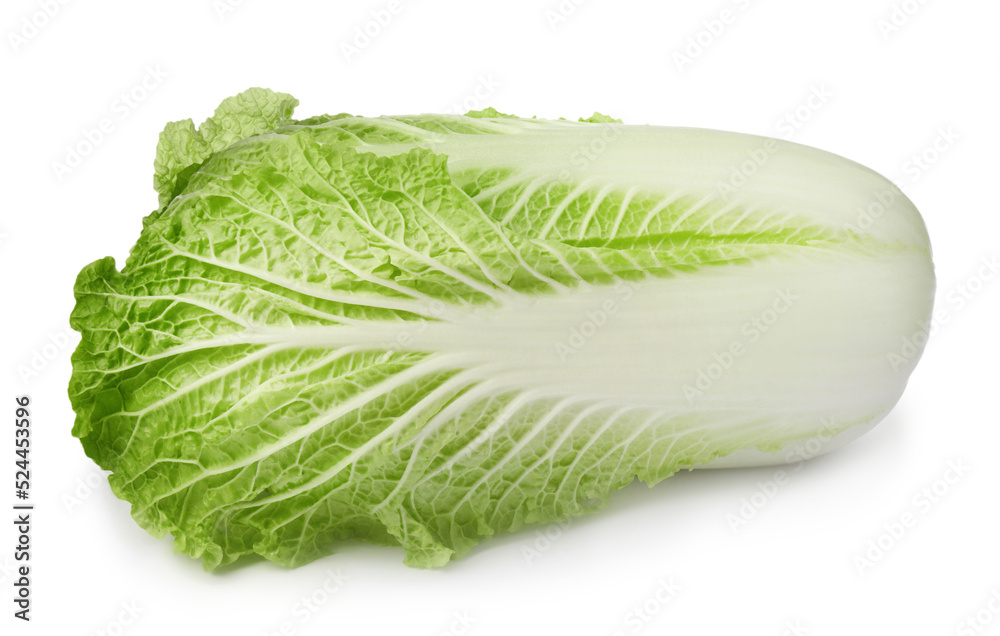 Fresh ripe Chinese cabbage on white background Fresh ripe Chinese cabbage on white background