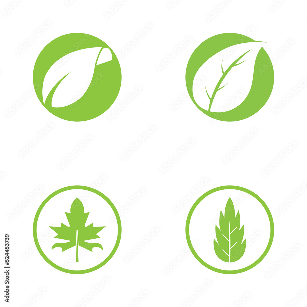 Logos of green Tree leaf ecology nature element vector Logos of green Tree leaf ecology nature element vector