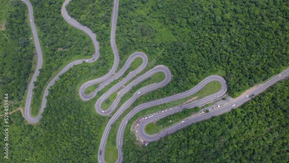 Patratu valley with lush greenery and scenic views of hills, located in Patratu, Ranchi, Jharkhand Tourism