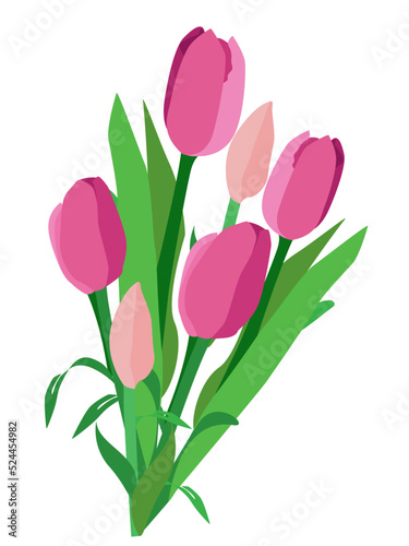 Beautiful flower tree plants vector illustration design element