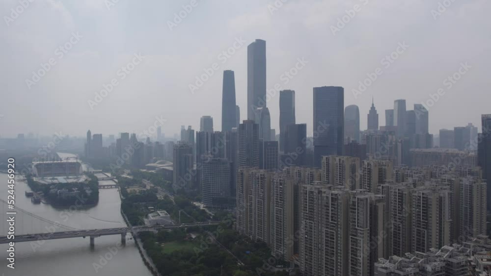 Aerial photography of urban architectural landscape of Guangzhou Aerial photography of urban architectural landscape of Guangzhou