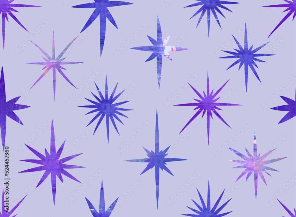 Seamless festive pattern with blue stars. Seamless festive pattern with blue stars.