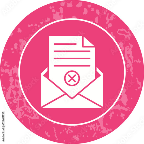 Rejection Of A Letter Icon
