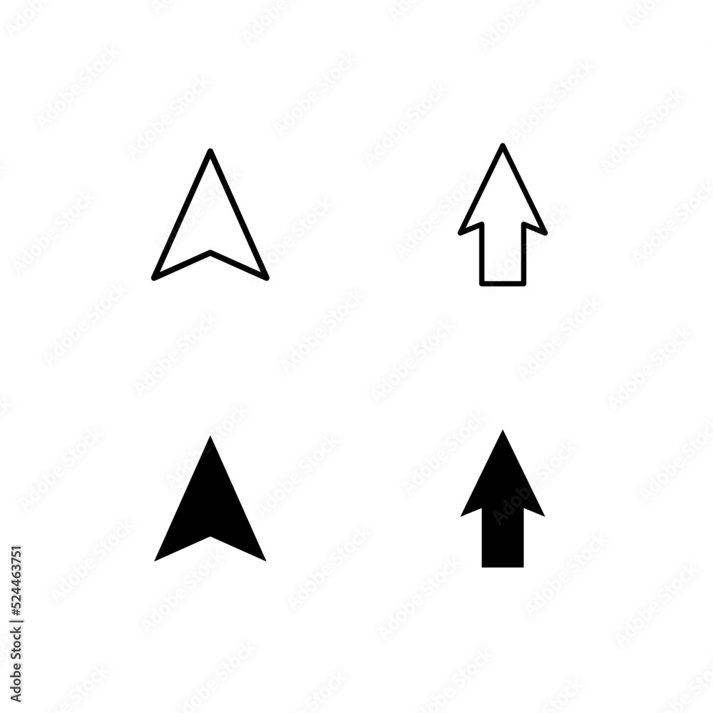 Pointer icon vector design templates Pointer icon vector design templates