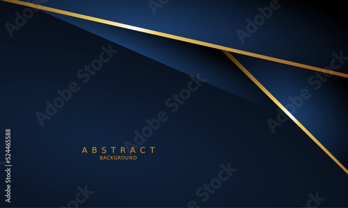 dark blue luxury premium background and gold line.