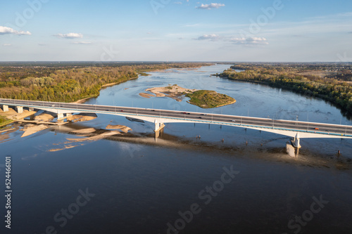 Anna Jagiellon - South Bridge on the River Vistula in Warsaw, Poland photo