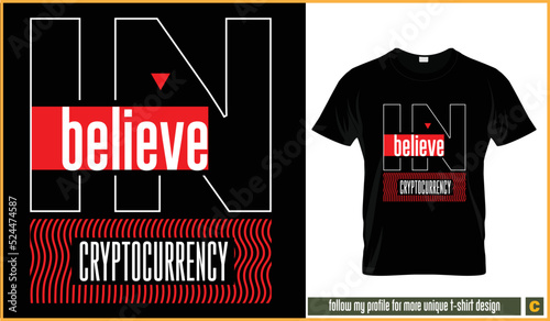 Crypto t-shirt template vector for crypto lovers, investors, crypto entrepreneurs, gamers, 