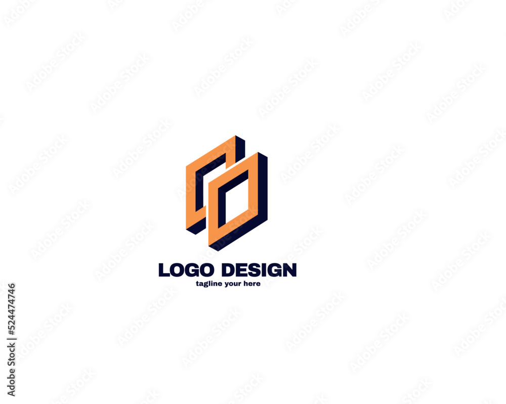 Fototapeta premium modern and simple design concept logo for company . simple logo with gradient color template . vector file eps 10