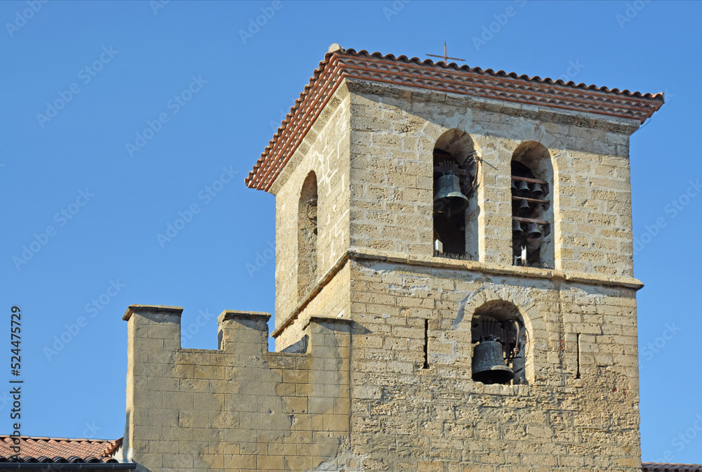 Église Saint-Jean, La Palme, Aude, Languedoc, Occitanie, France.