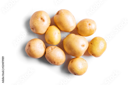 Raw baby potatoes