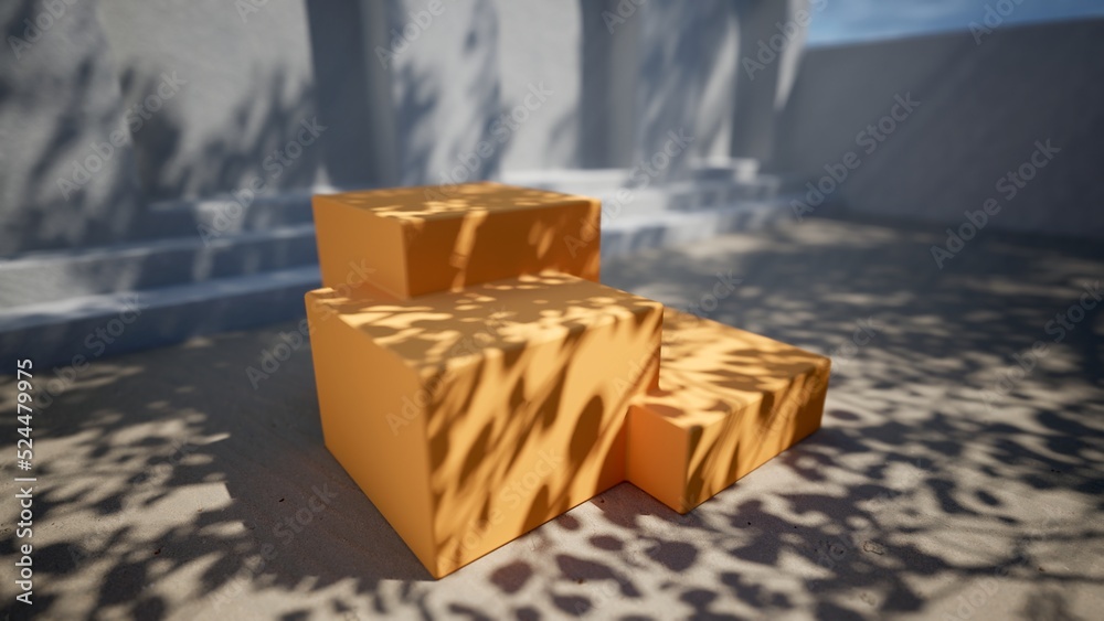 podium on sand beach for product placement 3d rendering podium on sand beach for product placement 3d rendering