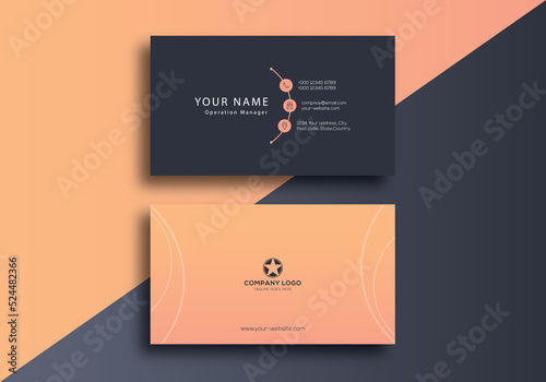 Business card design template, Clean professional business card template, visiting card, business card template.