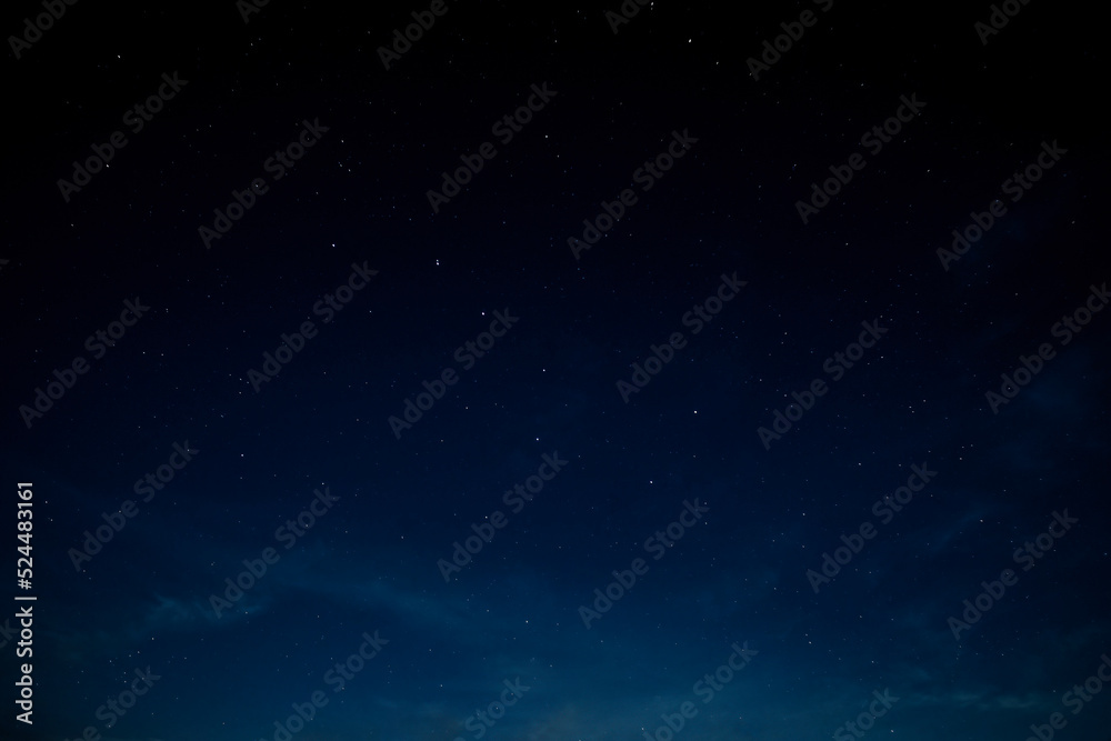 Vilnius/Lithuania - 18AUG2022. Night sky seen from the capital of Lithuania. 