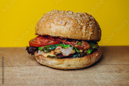 burger meat cheese fast food sandwich lunch meal