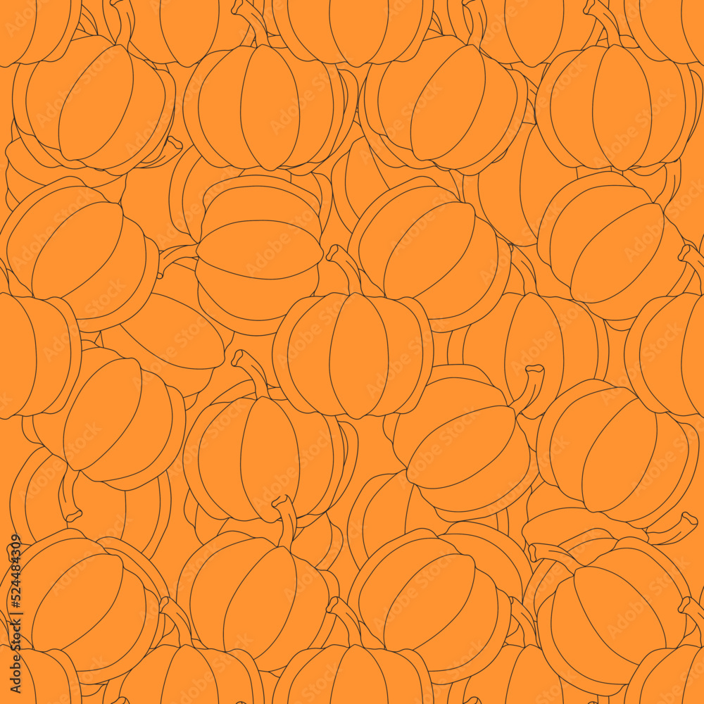 Seamless halloween pumpkin pattern Seamless halloween pumpkin pattern
