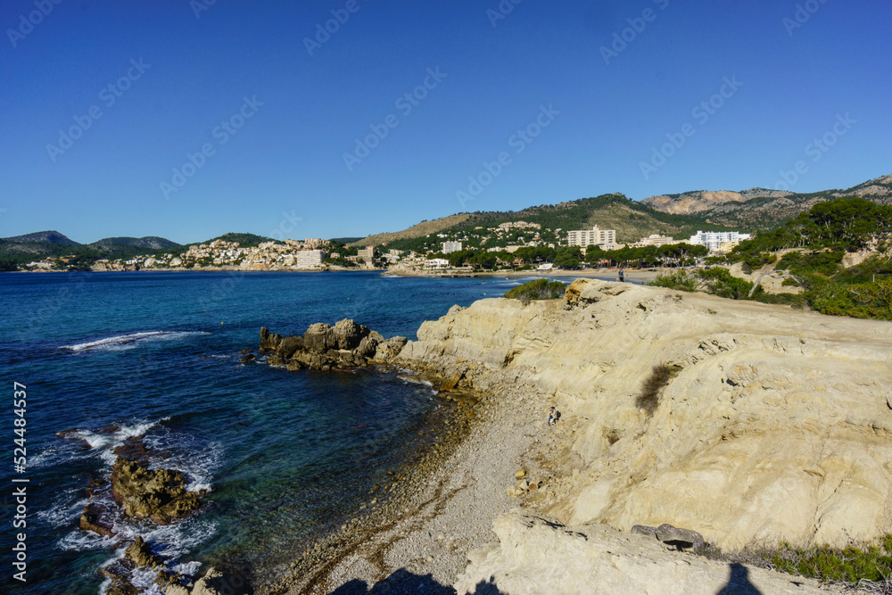 Peguera, playa la Romana, Calvia,Mallorca, islas baleares, Spain