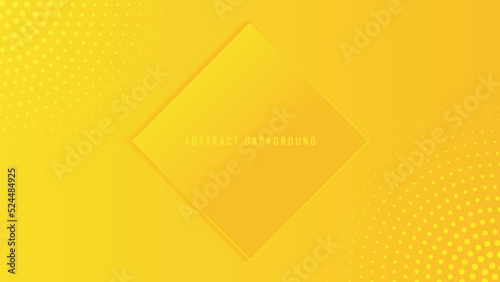 Abstract Yellow Geometric Shape Background Banner Presentation Vector Template