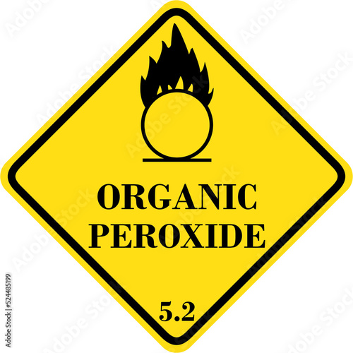 Organic Peroxide Symbol Sign 