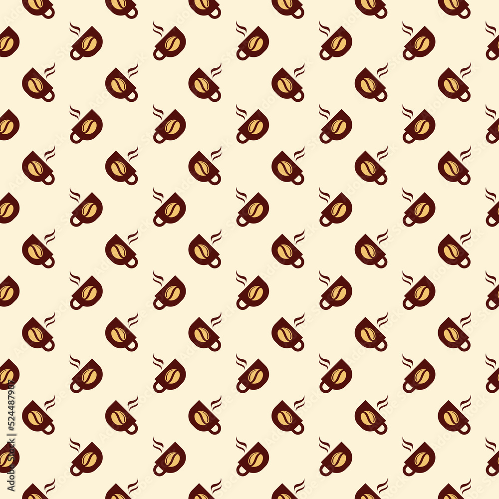 Coffee Cup Seamless Pattern, Coffe Cup illustration vector Coffee Cup Seamless Pattern, Coffe Cup illustration vector